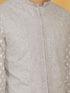 Vastramay Men's Gray Cotton Nehru Jacket